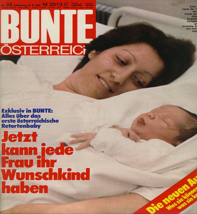 Das erste IVF-Baby Österreichs 1982